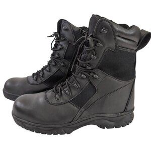 Rothco Tactical Boot Mens 12 Black Side Composite Toe Side Zip Police Military